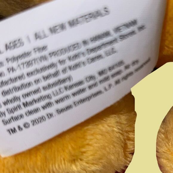 Kohl's Cares Dr. Seuss The Lorax Character Plush - Picture 5 of 6